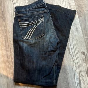 7FAMK Dojo Flare Jeans size 27